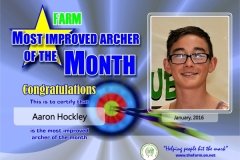 Most Improved Archer of the Month